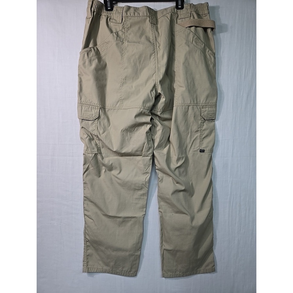 5.11 Tactical Pants Mens 40/31 Beige  Relaxed‎ Fit Cargo Work Elastic Uniform - Picture 5 of 11